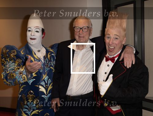 Amsterdam 20 december 2023
Premiere kerstcircus in Carre.
Henk v d Meijden met Bello Nock en Yann Rossi