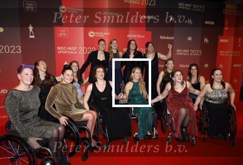 Utrecht 20 december 2023
Sportman / sportvrouw van jaar gala . Het Nederlands vrouwen rolstoelbasketbalteam