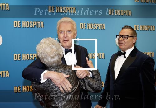 Amsterdam 4 december 2023
Premiere de hospita in het nieuwe delamar theater. Jacques d Ancona Andre v Duin en vriend Fernando