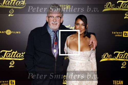 Amsterdam 12 december 2023
Premiere de tata\'s in Tuschinski. John Buijsman en Janice Blok