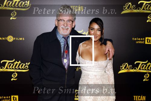 Amsterdam 12 december 2023
Premiere de tata\'s in Tuschinski. John Buijsman en Janice Blok