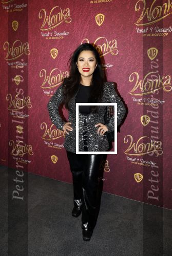 Amsterdam 8 december 2023
Premiere Wonka in Pathe Noord. Kimmylien Nguyen met familie