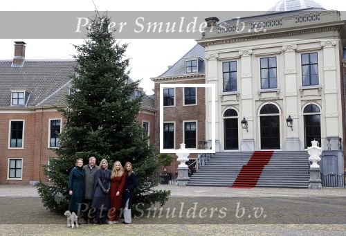 Den Haag 22 december 2023
Fotouurtje met Koning Willem Alexander Koningin Maxima Prinses Amalia Prinses Alexia Prinses Ariane en hun hondje Mambo bij Huis ten Bosch .