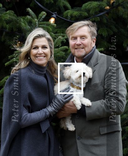 Den Haag 22 december 2023
Fotouurtje met Koning Willem Alexander Koningin Maxima Prinses Amalia Prinses Alexia Prinses Ariane en hun hondje Mambo bij Huis ten Bosch .