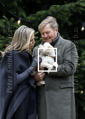 Den Haag 22 december 2023
Fotouurtje met Koning Willem Alexander Koningin Maxima Prinses Amalia Prinses Alexia Prinses Ariane en hun hondje Mambo bij Huis ten Bosch .