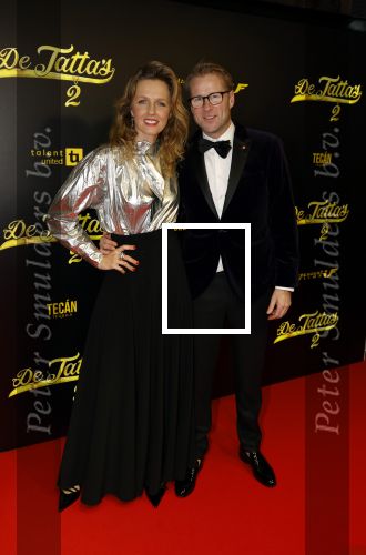 Amsterdam 12 december 2023
Premiere de tata\'s in Tuschinski. Leo Alkemade en Leonie ter Braak