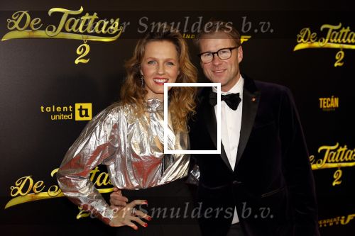 Amsterdam 12 december 2023
Premiere de tata\'s in Tuschinski. Leo Alkemade en Leonie ter Braak