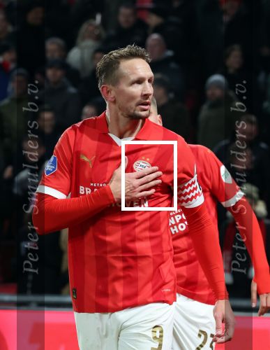 Eindhoven, 7 December 2023
Kompetitiewedstrijd PSV-SC Heerenveen, eindstand 2-0
Luuk de Jong scoort 2-0 die door een handsbal wordt afgekeurd