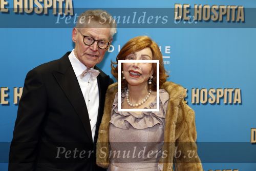 Amsterdam 4 december 2023
Premiere de hospita in het nieuwe delamar theater. marijke Helwegen met man harrie