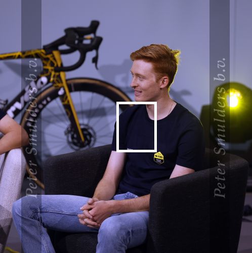 Amsterdam 21 december 2023
Presentatie nieuwe ploeg Visma Lease a Bike bij Move in Amsterdam.  Matteo Jorgenson