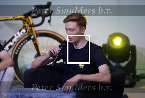 Amsterdam 21 december 2023
Presentatie nieuwe ploeg Visma Lease a Bike bij Move in Amsterdam.  Matteo Jorgenson
