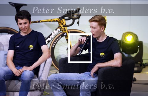 Amsterdam 21 december 2023
Presentatie nieuwe ploeg Visma Lease a Bike bij Move in Amsterdam.  Matteo Jorgenson