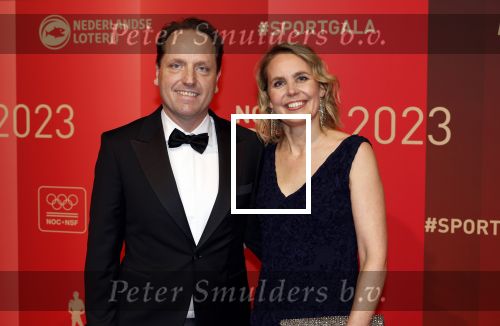 Utrecht 20 december 2023
Sportman / sportvrouw van jaar gala . Merijn Zeeman met vrouw