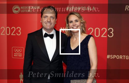 Utrecht 20 december 2023
Sportman / sportvrouw van jaar gala . Merijn Zeeman met vrouw