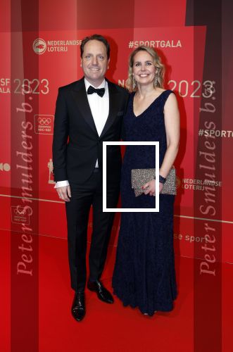 Utrecht 20 december 2023
Sportman / sportvrouw van jaar gala . Merijn Zeeman met vrouw