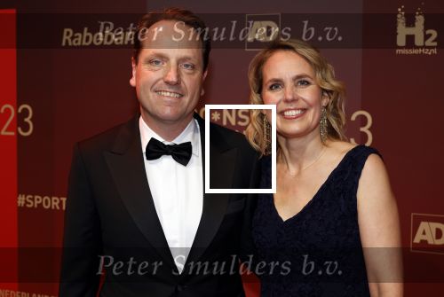 Utrecht 20 december 2023
Sportman / sportvrouw van jaar gala . Merijn Zeeman met vrouw