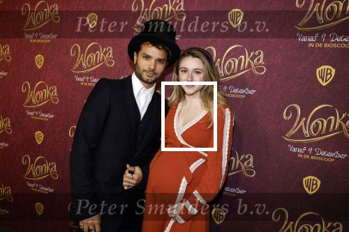 Amsterdam 8 december 2023
Premiere Wonka in pathe Noord . Mingus Dagelet met zijn zwangere vriendin