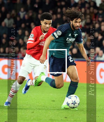 Eindhoven, 12 December 2023
Voorronde Champions League Seizoen 2023-2024
PSV-Arsenal FC , eindstand 1-1
Mohamed Elneny met Malik Tillman