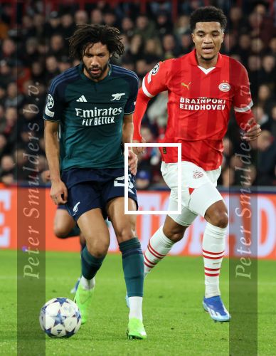 Eindhoven, 12 December 2023
Voorronde Champions League Seizoen 2023-2024
PSV-Arsenal FC , eindstand 1-1
Mohamed Elneny met Malik Tillman