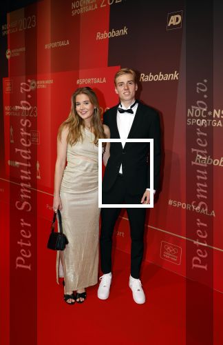 Utrecht 20 december 2023
Sportman / sportvrouw van jaar gala . Niels Laros  en zijn vriendin