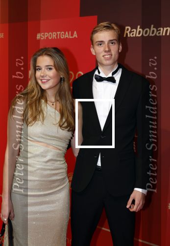 Utrecht 20 december 2023
Sportman / sportvrouw van jaar gala . Niels Laros  en zijn vriendin