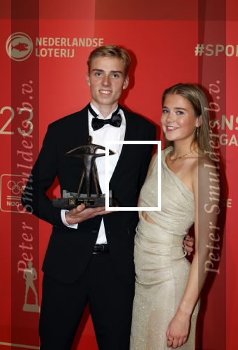 Utrecht 20 december 2023
Sportman / sportvrouw van jaar gala . Niels Laros  en zijn vriendin