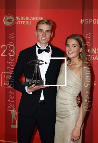 Utrecht 20 december 2023
Sportman / sportvrouw van jaar gala . Niels Laros  en zijn vriendin