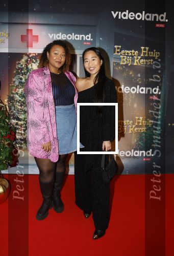 Amsterdam 6 december 2023
Premiere eerste hulp bij kerst  in Pathe Noord van Videoland. Noel v Kleef en Roosmarijn Windt