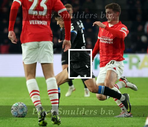 Eindhoven, 7 December 2023
Kompetitiewedstrijd PSV-SC Heerenveen, eindstand 2-0
Osame Sahroui en Guus Til