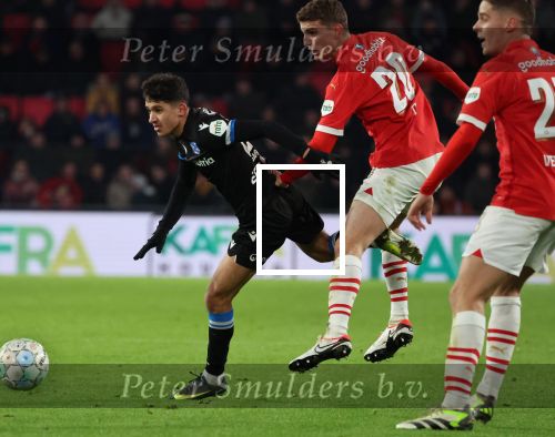 Eindhoven, 7 December 2023
Kompetitiewedstrijd PSV-SC Heerenveen, eindstand 2-0
Osame Sahroui en Guus Til