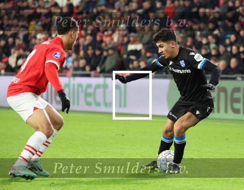 Eindhoven, 7 December 2023
Kompetitiewedstrijd PSV-SC Heerenveen, eindstand 2-0
Osame Sahroui en Sergino Dest