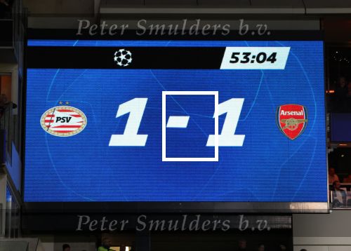 Eindhoven, 12 December 2023
Voorronde Champions League Seizoen 2023-2024
PSV-Arsenal FC , eindstand 1-1