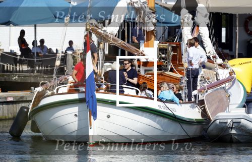 Muiden 11 juni 2023
Prinses Beatrix gaat varen met vrienden op de groene Draeck. oa Aanwezig Prins Constantijn Prinses laurentien Gravin Eloise met (een) vriend.  Prinses Laurentien had ook de hond meegenomen.