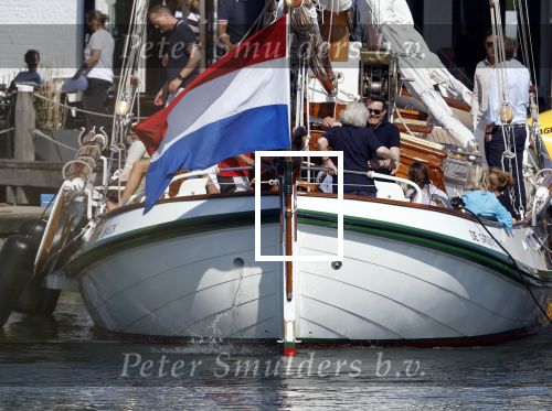 Muiden 11 juni 2023
Prinses Beatrix gaat varen met vrienden op de groene Draeck. oa Aanwezig Prins Constantijn Prinses laurentien Gravin Eloise met (een) vriend.  Prinses Laurentien had ook de hond meegenomen.
