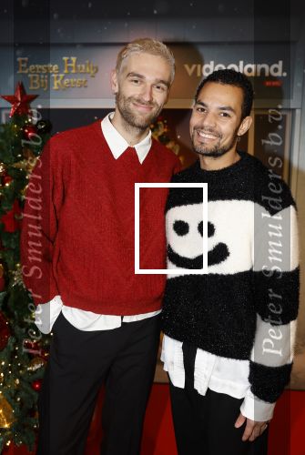 Amsterdam 6 december 2023
Premiere eerste hulp bij kerst  in Pathe Noord van Videoland. Ridder van Kooten en Mitch Wolterink