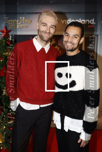 Amsterdam 6 december 2023
Premiere eerste hulp bij kerst  in Pathe Noord van Videoland. Ridder van Kooten en Mitch Wolterink