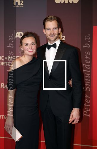 Utrecht 20 december 2023
Sportman / sportvrouw van jaar gala . Robert Meeuwsen met zijn partner Juliette