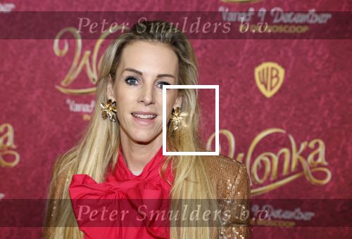 Amsterdam 8 december 2023
Premiere Wonka in Pathe Noord. roos Reedijk met kinderen