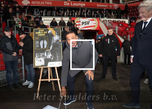 Eindhoven, 7 December 2023
Kompetitiewedstrijd PSV-SC Heerenveen, eindstand 2-0
Ruud Gullit bij de Walk of Fame