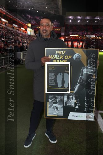 Eindhoven, 7 December 2023
Kompetitiewedstrijd PSV-SC Heerenveen, eindstand 2-0
Ruud Gullit bij de Walk of Fame