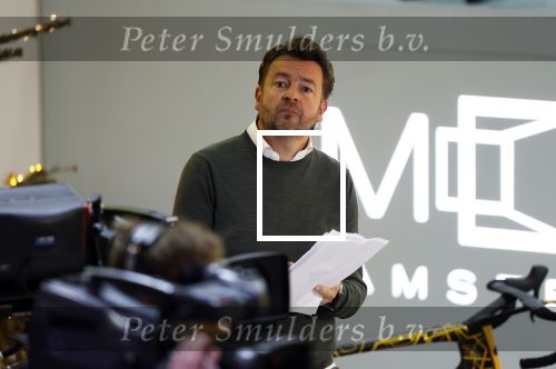 Amsterdam 21 december 2023
Presentatie nieuwe ploeg Visma Lease a Bike bij Move in Amsterdam. Pers chef Sander Kleikers