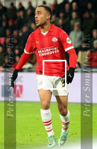 Eindhoven, 7 December 2023
Kompetitiewedstrijd PSV-SC Heerenveen, eindstand 2-0
Sergino Dest
