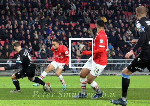 Eindhoven, 7 December 2023
Kompetitiewedstrijd PSV-SC Heerenveen, eindstand 2-0
Sergino Dest