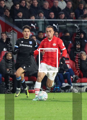 Eindhoven, 7 December 2023
Kompetitiewedstrijd PSV-SC Heerenveen, eindstand 2-0
Sergino Dest