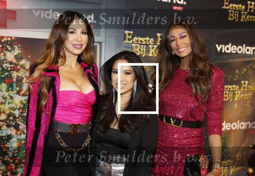 Amsterdam 6 december 2023
Premiere eerste hulp bij kerst  in Pathe Noord van Videoland. Tamara Elbaz, Kimmylien Nguyen en Maria Tailor