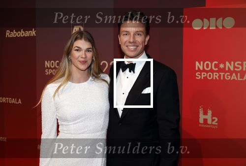 Utrecht 20 december 2023
Sportman / sportvrouw van jaar gala . Tess Wester met partner Mart Lieder