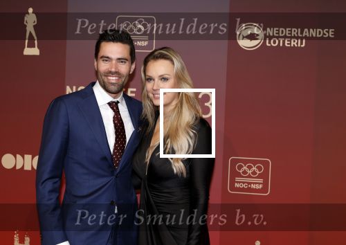 Utrecht 20 december 2023
Sportman / sportvrouw van jaar gala . Tom Dumoulin met nieuwe vriendin