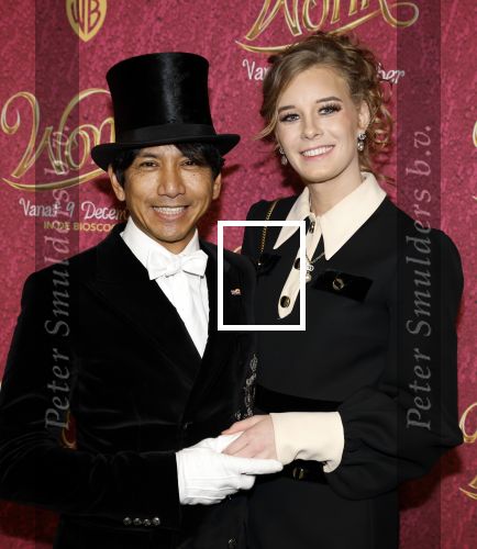 Amsterdam 8 december 2023
Premiere Wonka in Pathe Noord. Wibi Soerjadi met vriendin