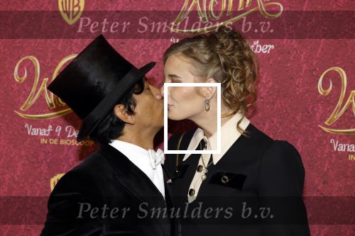 Amsterdam 8 december 2023
Premiere Wonka in Pathe Noord. Wibi Soerjadi met vriendin