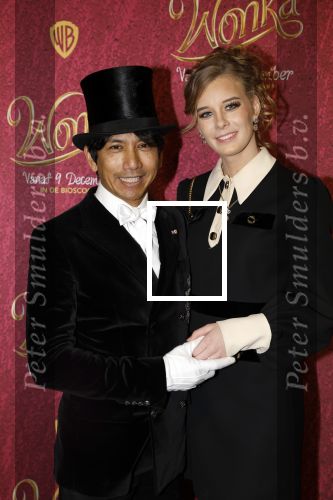 Amsterdam 8 december 2023
Premiere Wonka in Pathe Noord. Wibi Soerjadi met vriendin